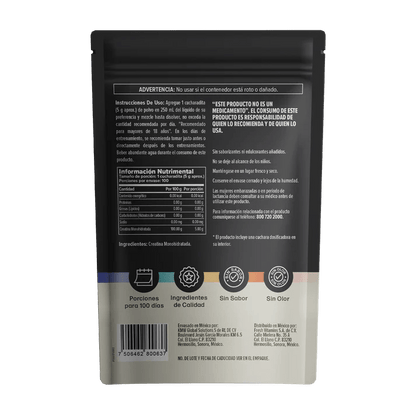 Creatina Monohidratada de Nutravia | Fórmula de alta absorción | 500 g