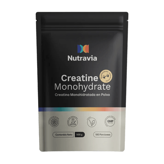 Creatina Monohidratada de Nutravia | Fórmula de alta absorción | 500 g
