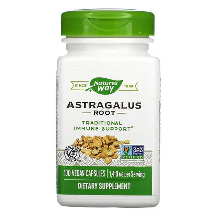 Raíz de Astrágalo 1410mg de  Nature's Way | Contribuye a fortalecer el sistema inmunológico | 100 cápsulas veganas