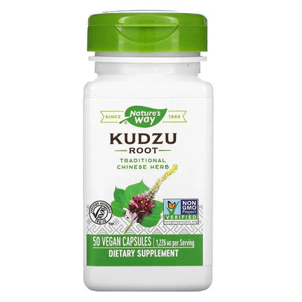 Raíz de Kudzu 1226mg de Nature's Way  | Apoya el equilibrio hormonal femenino, aliviando los síntomas de la menopausia | 50 cápsulas veganas