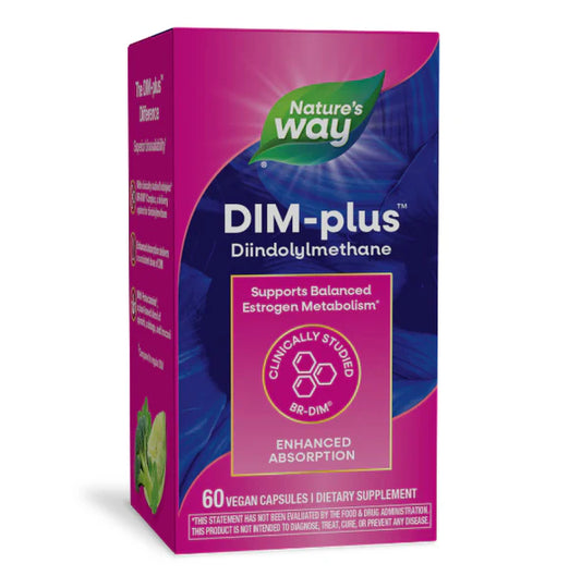 DIM-plus 100mg de  Nature's Way  | Promueve el equilibrio hormonal y la desintoxicación del cuerpo | 60 cápsulas veganas