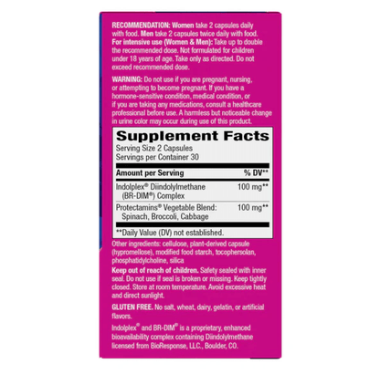 DIM-plus 100mg de  Nature's Way  | Promueve el equilibrio hormonal y la desintoxicación del cuerpo | 60 cápsulas veganas