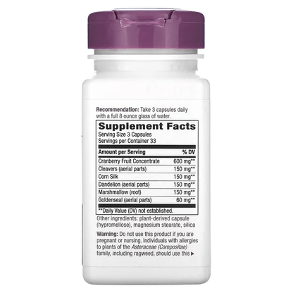 Mezcla Premium de hierbas con Arándano 1260mg de Nature's Way  | Promueve la función del tracto urinario | 100 cápsulas veganas