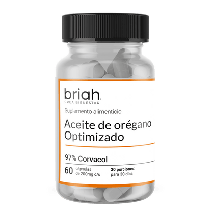 Aceite de Orégano 200 mg 97% Corvacol | Soporte del Sistema Inmunológico | 60 Cápsulas