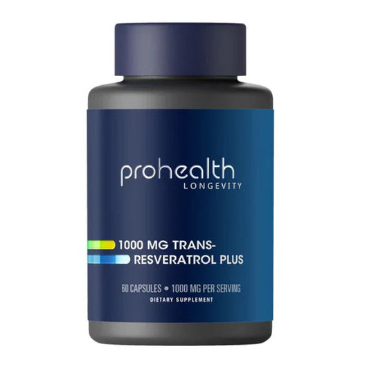 Trans-Resveratrol Plus de ProHealth| Bienestar Celular | 60 cápsulas vegetales