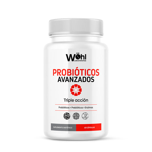 Probióticos Avanzados con Enzimas Digestivas de Wohl Laboratorios | Promueve el Bienestar intestinal  | 60 cápsulas vegetales