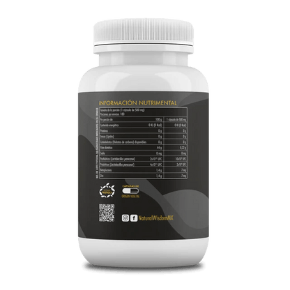 Prebióticos, Probióticos & Postbióticos 500mg de Natural Wisdom | Promueve el equilibrio de la microbiota, mejorando la digestión y apoya el sistema inmunológico | 180 Cápsulas Vegetales