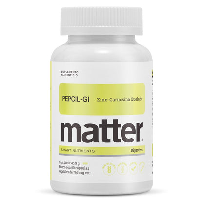 Zinc Pepcil GI de Matter | Bienestar digestivo, favorece la mucosa gástrica | 60 cápsulas