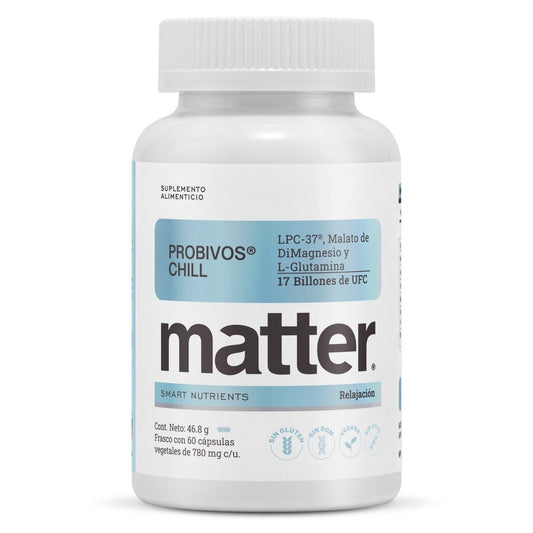 Probióticos LPC-37, Probivos Chill de Matter | Apoya eje intestino-cerebro | 60 cápsulas