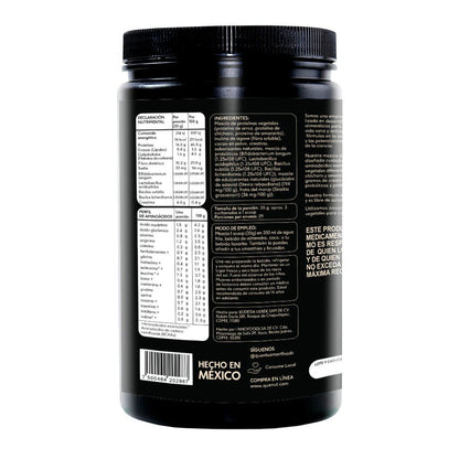 Mezcla de Proteínas veganas con Creatina y Probióticos de Quenut | Nutrición Deportiva | Apoyo Muscular - Recuperación post entrenamiento | Polvos de 1kg Sabor Chocolate y Vainilla