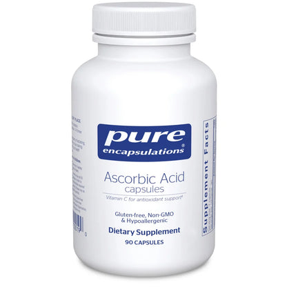Vitamina C 1000 mg Pure Encapsulations | Función inmune, protección antioxidante | 90 cápsulas