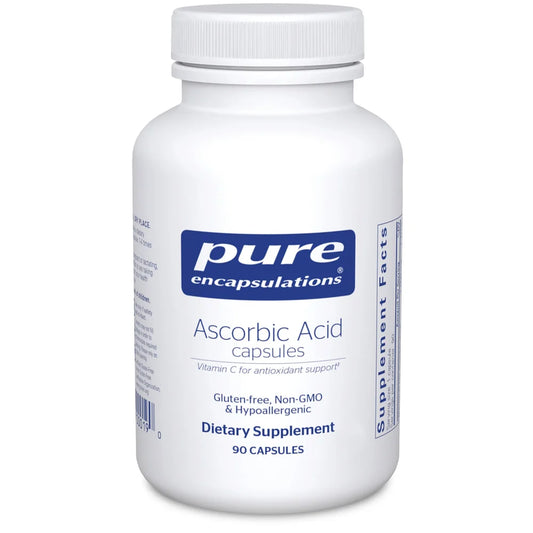 Vitamina C 1000 mg Pure Encapsulations | Función inmune, protección antioxidante | 90 cápsulas