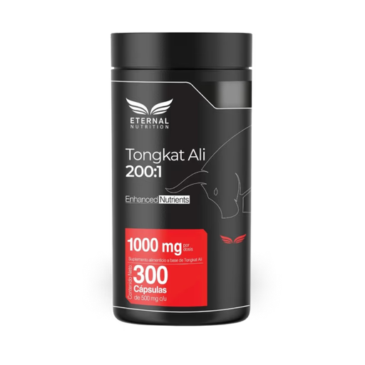 Tongkat Ali 200:1 Eternal Nutrition | Contribuye al aumento de energía y resistencia | 150 y 300 cápsulas