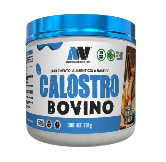 Calostro Bovino de Advance Labs Nutrition, varios sabores, endulzado naturalmente con stevia y fruto del monje | Refuerzos del sistema inmunológico, Bienestar digestivo