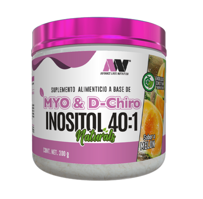 Myo y D-Chiro Inositol 40:1 de Advance Labs Nutrition | 4000mg MyoInositol + 100mg D-Chiro Inositol + 8mg Ácido fólico + 800 UI Vitamina D3| Promueve el balance hormonal, ayuda a reducir ansiedad | 150 y 300g