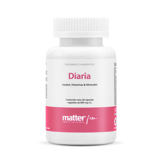 Diaria Fem | Matter | Myo-Inositol, Vitaminas y Minerales | Salud Femenina | 60 cápsulas