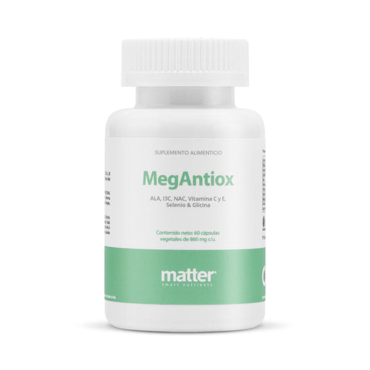 MegAntiox | Matter | ALA, NAC, Vit C y E | Acción Antioxidante | 60 cápsulas