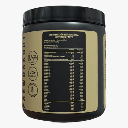 Pre Workout AMZ Sabor Sandía Polvo | Rendimiento Deportivo | 450g