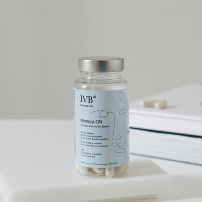 Memory-ON de IVB | Cognizin®,  SAMe,	 Bacomind®, Extracto seco de de Bacopa Monnieri , Zinc, Cobre | 60 Cápsulas