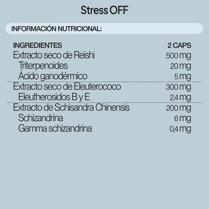 Stress OFF de IVB | Reishi, eleuterococo y schisandra | 60 Cápsulas