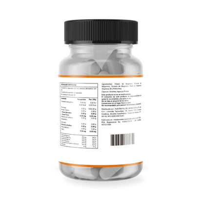 Magnesio Súper Complex | 4 tipos de Magnesio + Vitamina b6 | 60 Cápsulas