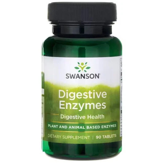 Enzimas Digestivas 545mg de Swanson | Bienestar del Sistema Digestivo, aumentando la absorción de nutrientes  | 90 cápsulas vegetales