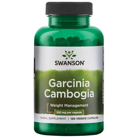 Garcinia Cambogia 250 mg de Swanson |  Contribuye a mejorar el metabolismo, Promoviendo el control de peso | 120 cápsulas vegetales