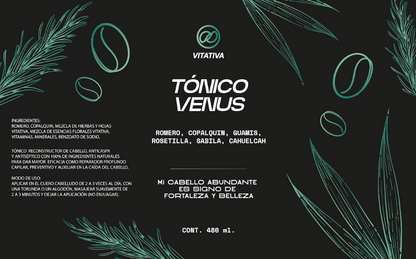 VENUS Shampoo + Tónico | Anticaspa, Antiséptico y Reconstructor Capilar