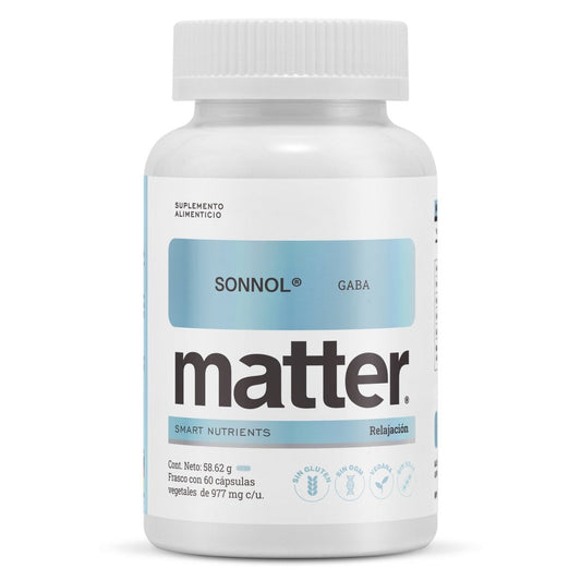 GABA + Inositol + Glicina, Sonnol de Matter | Apoya relajación del sistema nervioso, descanso nocturno | 60 cápsulas