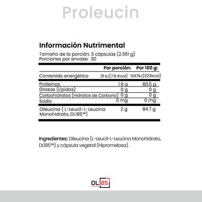 | Proleucin® de Cellx | Dileucina DL185®  90 Cápsulas