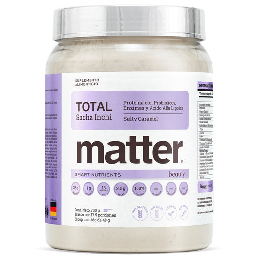 Total Beauty de Matter | Proteína con probióticos y ácido hialurónico | 700 g