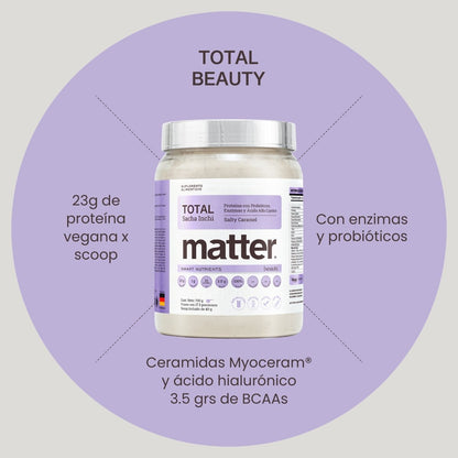 Total Beauty de Matter | Proteína con probióticos y ácido hialurónico | 700 g