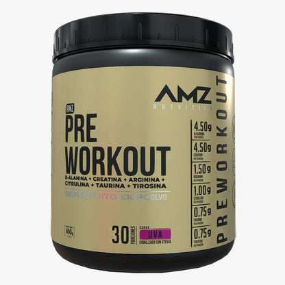 Pre Workout AMZ Sabor Sandía Polvo | Rendimiento Deportivo | 450g