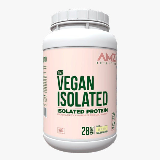 Proteína Vegana AMZ Isolated Sabor Chocolate Polvo 925g