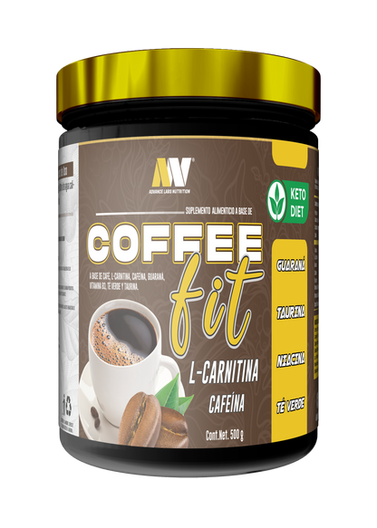 Café Fit de Advance Labs Nutrition | Café Energético y Pre-entreno, con Taurina, L-Carnitina y Té Verde, Efecto Termogénico | 300g, 60 porciones