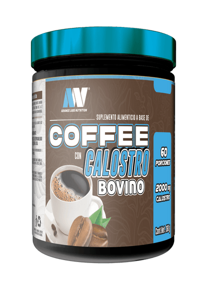Café con Calostro Bovino de Advance Labs Nutrition | Mejora la recuperación y energía matutina | 360g, 60 porciones