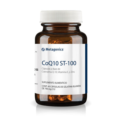 CoQ10 ST-100 | Metagenics | Coenzima Q10, Vitamina E y Zinc | 60 Cápsulas