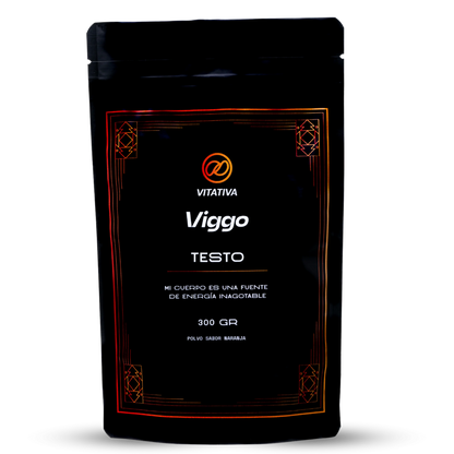Multivitamínico con Minerales, Aminoácidos, Hongos Adaptógenos para Hombres de Vitativa - Viggo Testo | Bienestar Masculino - Energía | Presentación de 230g en diferentes sabores