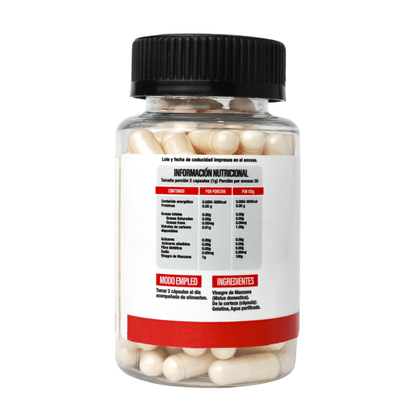 Vinagre de Manzana | Bienestar Digestivo | 100 Cápsulas