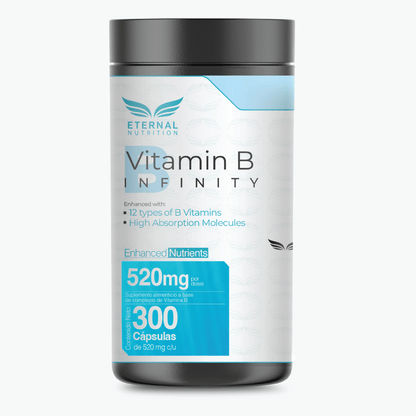 Vitamin B Infinity Eternal Nutrition | Apoya la producción natural de energía celular | 300 cápsulas