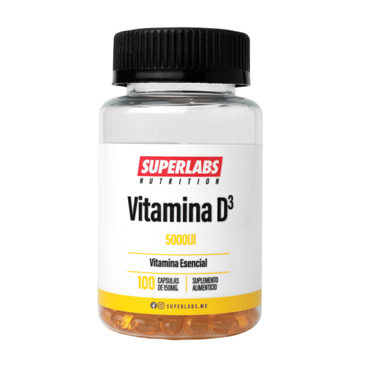Vitamina D3 5000 UI | Apoyo óseo y funcion muscular | 100 Cápsulas