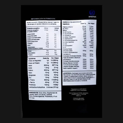 Citrato de Magnesio y Potasio, Multivitamínico con Aminoácidos de Vitativa - Vulcano Metabolic | Diseñado para contribuir en las deficiencias nutricionales | Presentación de 230g con diferentes sabores
