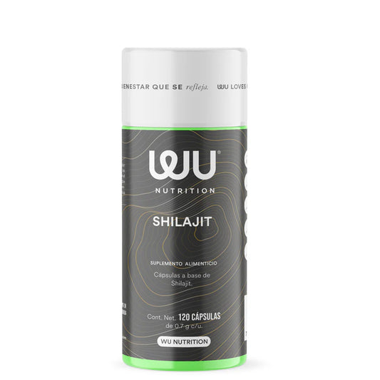 Extracto estandarizado de Shilajit + Semillas de uva + Acaí 0.7g de WU Nutrition | Ayuda a fortalecer el sistema inmunológico, aumentando energía y vitalidad | 120 cápsulas vegetales