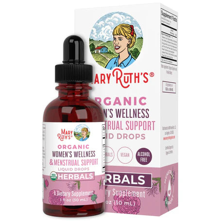 Mezcla Orgánica Patentada en Gotas para el Bienestar de la Mujer de Mary Ruth's 1ml por porción | Apoya el Equilibrio Hormonal Femenino y la Energía | Gotero de 30ml