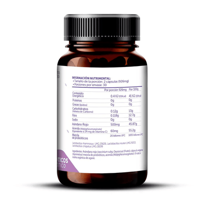 Probióticos + Prebióticos WOMAN CRANBERRY Bioflora | Salud Digestiva Femenina