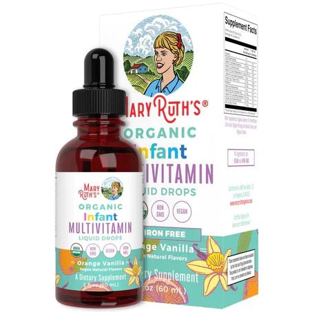 Multivitamínico Orgánico Infantil, MaryRuth’s| Apoya el crecimiento y fortalecimiento óseo | 60 ml