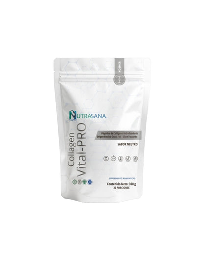 Colágeno Grass-Fed Vital-PRO de Nutrasana | Apoya el aspecto de la piel, cabello y uñas | Polvo 300 g