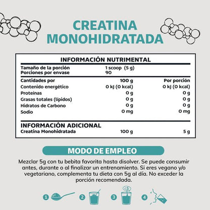Creatina Monohidratada de Beyond Vitamins | Alta Pureza | 450 g