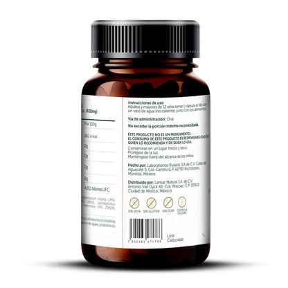 Probióticos + Prebióticos 20 Millones de UFC 430mg WOMAN de Bioflora | Bienestar Digestivo Femenina | 35 Cápsulas Ácido - Resistentes