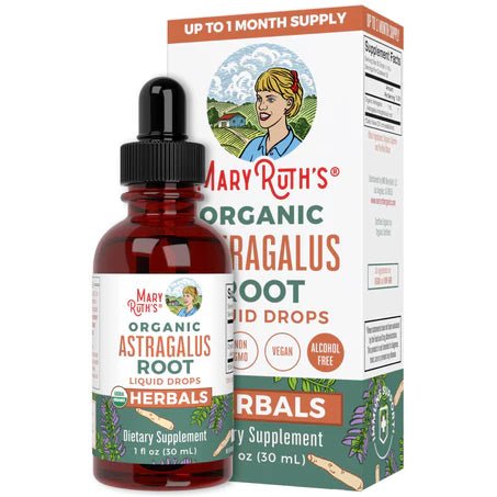 Astrágalo Orgánico en Gotas de MaryRuth’s | Sistema inmune y energía | 30 ml